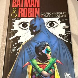 DC Batman & Robin Dark Knight vs. White Knight hardcover graphic novel 1st ed